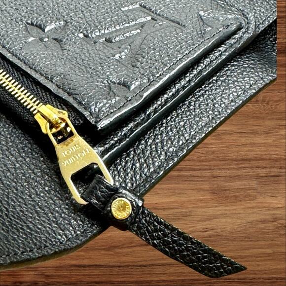 Louis Vuitton Curieuse Compact Wallet Black Empreinte Monogram Coin Zip Pocket - Picture 7 of 13